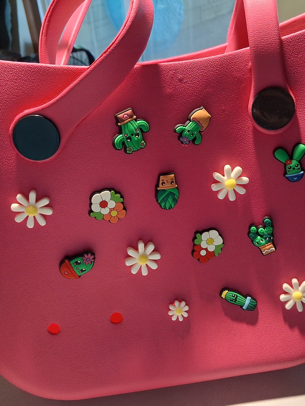 Tote Bag With Removable Plant Charms